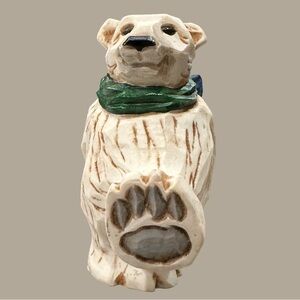 Retired Hand Painted Vtg 2001 David Frykman Polar Bear Figurine #DF2053 "Tundra"